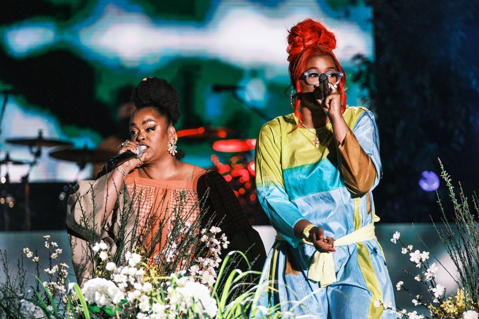 Jill Scott performs with Tierra Wack at the 2024 Roots Picnic at Fairmount Park in Philadelphia on the weekend of May 31.