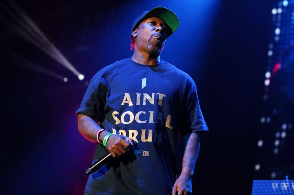 MC Eiht performs during 93.5 KDAY Presents 2019 Krush Groove Concert at The Forum on April 20, 2019 in Inglewood, California.