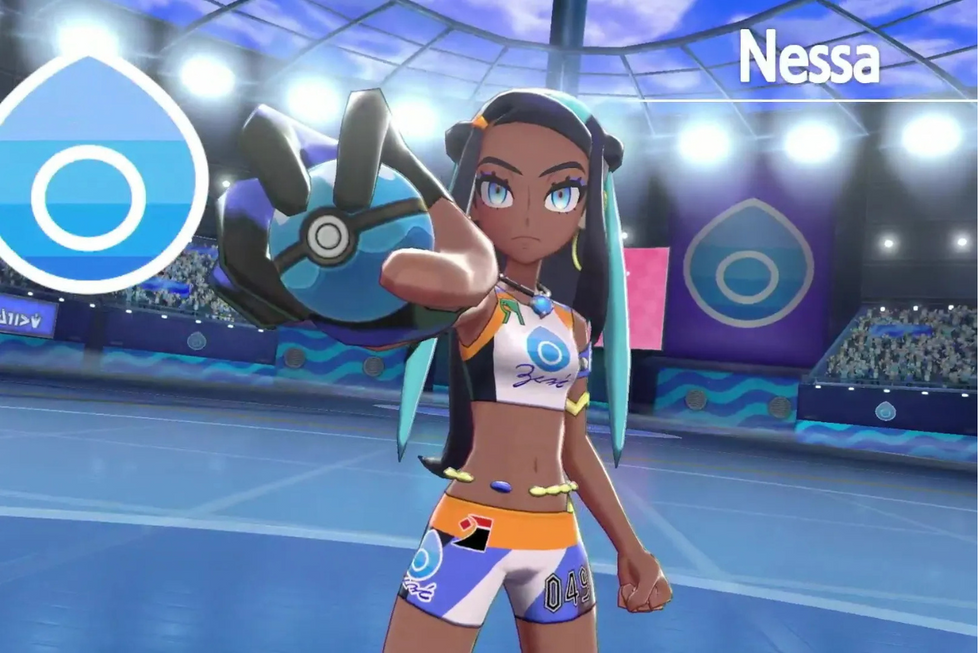 Nessa from Pokemon Sword/Shield.