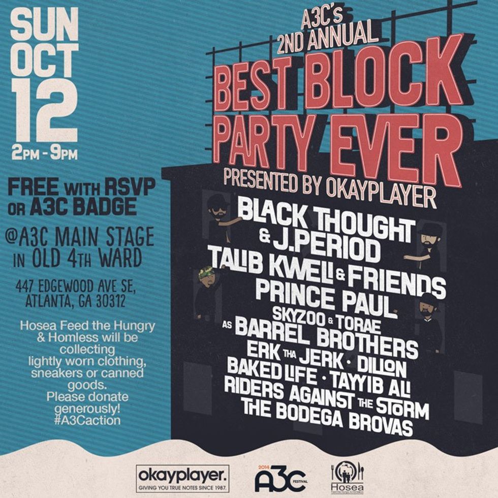 Okayplayer & A3C Present The 2nd Annual Best Block Party Ever, Sunday ...