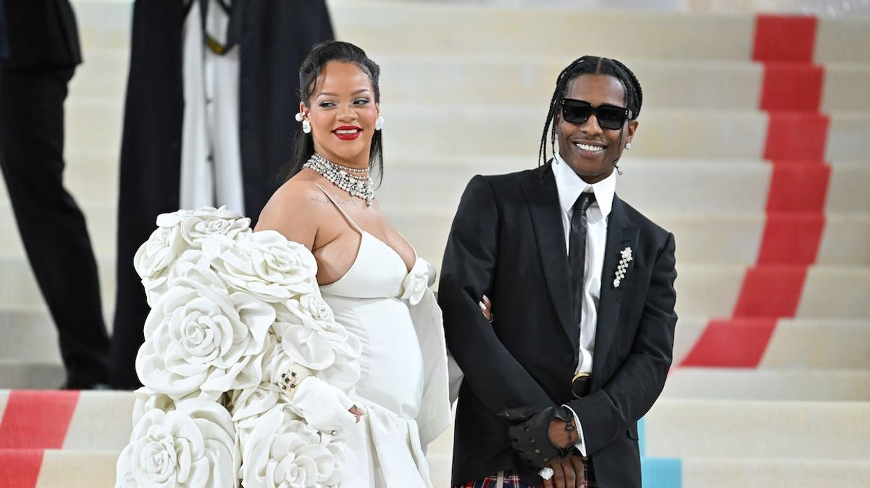 Rihanna attends the 2023 Met Gala Celebrating 'Karl Lagerfeld: A