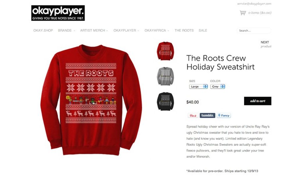 the roots sweatshirt