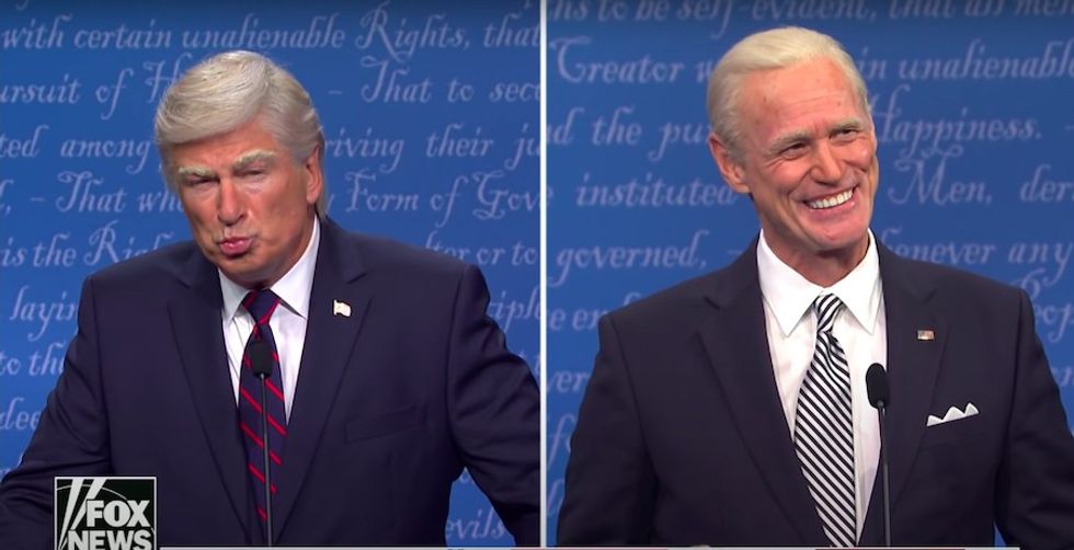 Watch 'Saturday Night Live' Recreate Trump And Biden's Chaotic ...